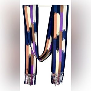 Vintage Kenzo Obi Style Belt in Brown, Orange and Purple